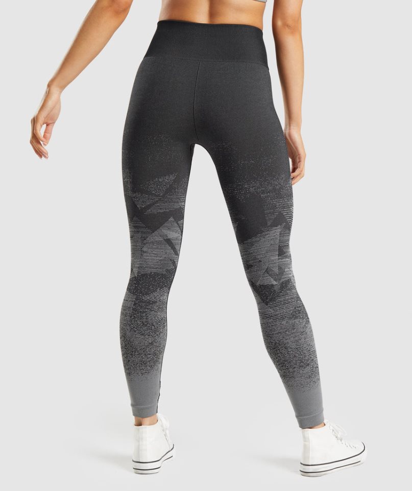 Women's Gymshark Adapt Ombre Seamless Leggings Black | NZ 1LXZVU